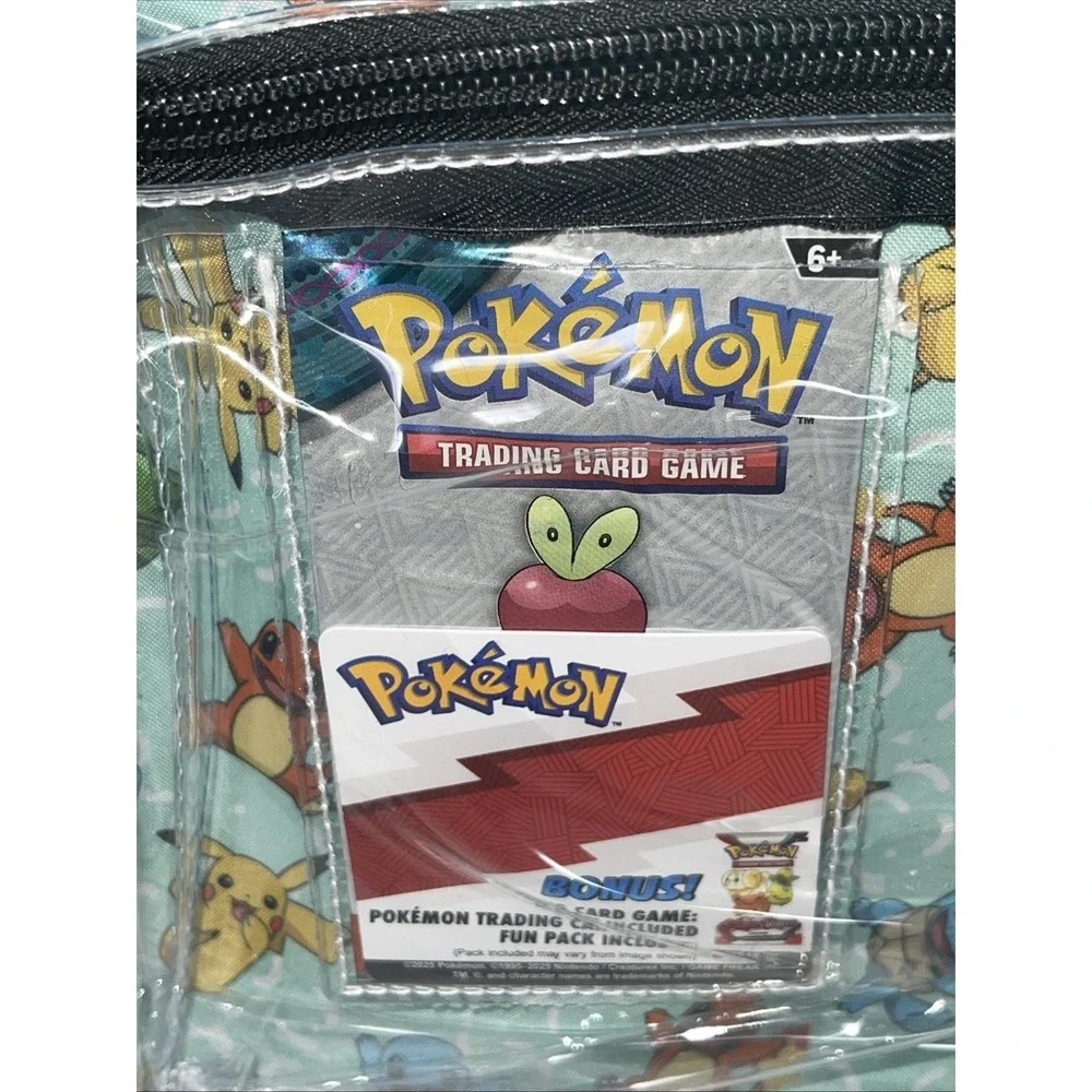 Clear See Thru‎ backpack Pokemon Pouch Stadiums School Pack Cards festival